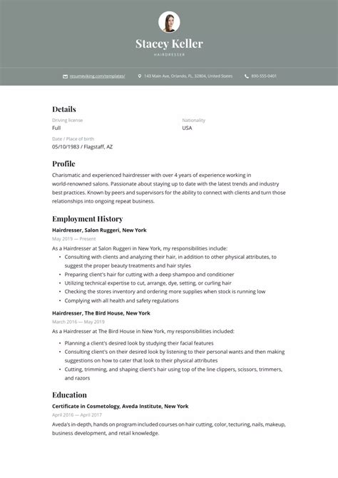 Full Guide Hairdresser Resume Artofit