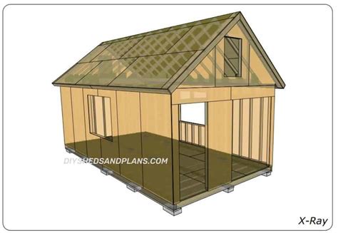 12x24 Shed Plans | Free | Gable Roof | Material List | DIY