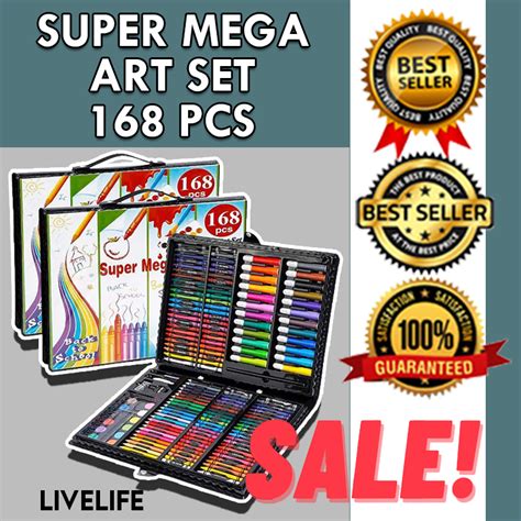 Best Seller SUPER MEGA ART SET 168 PCS | Super Mega Art Set | Super ...