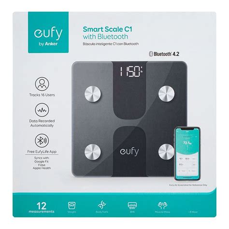 Buy Anker Eufy Smart Scale C1 With Bluetooth Black T9146h11 Online At