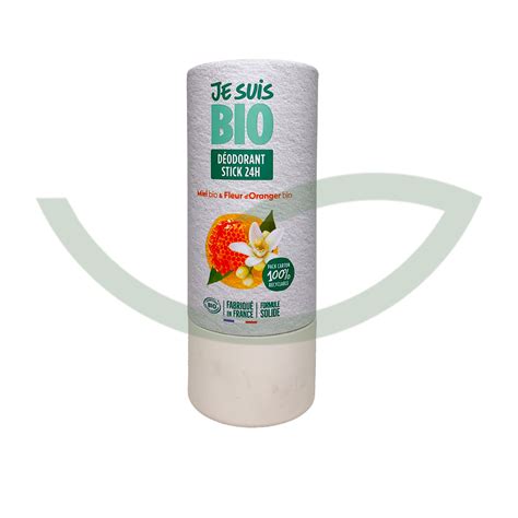 Déodorant stick miel fleur d oranger 50 g Je Suis Bio