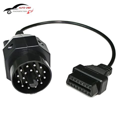 Obd 2 Obd Ii Adapter Cable For Bmw 20 Pin Male To Obd2 16 Pin Female Connector E36 E39 X5 Z3