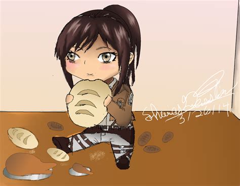 Attack On Titan Sasha Chibi By Shaycray On Deviantart