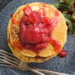 Corn Flour Pancakes with Strawberry Compote – Salted Plains