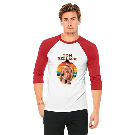 Tom Selleck Sexy Hot S Tom Selleck Baseball Tees Sold By Chatty Suzie Sku