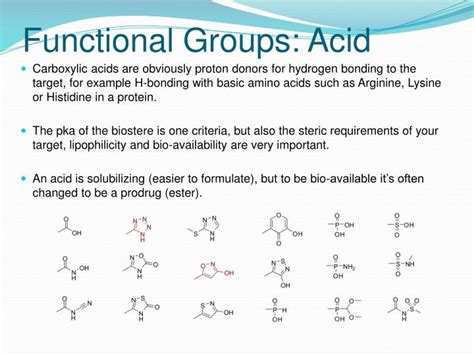 Ppt Substituents And Bio Isosteres In Medicinal Chemistry Powerpoint Presentation Id6336804