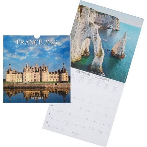 Grand Calendrier Mural France Draeger Paris Cdiscount Beaux