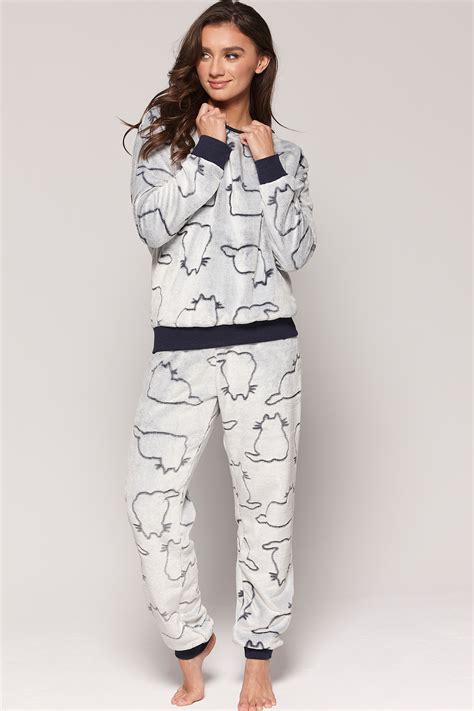 Claudel Lingerie Plush Pajama Set LI Women S