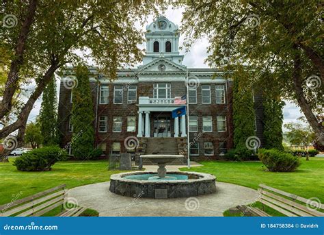 The Fountain in Front of the Crook County Courthouse in Prineville ...