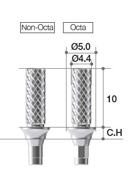 MEGAGEN BD Temporary Abutment ø5 0 PATÁKOVO