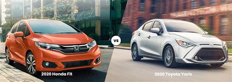 2020 Honda Fit Vs 2020 Toyota Yaris Ocean Honda Santa Cruz