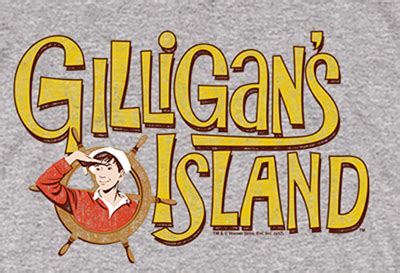 Gilligan's Island LOGO Adult Retro TV T-shirt - Heather Gray - Gilligan ...