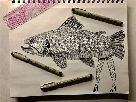 how to draw fishnets