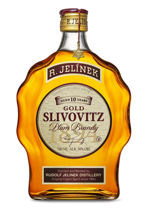 GOLD SLIVOVITZ KOSHER AGED 10 YEARS Rudolf Jelínek