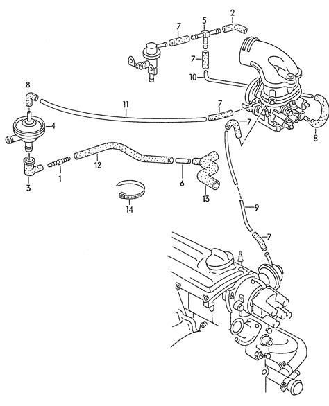 Volkswagen Polo 1991 1994 Vacuum System Activated Carbon Filter System Vag Etka Online