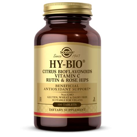 Hy Bio Tablets Mg Vitamin C With Mg Bioflavonoids Solgar