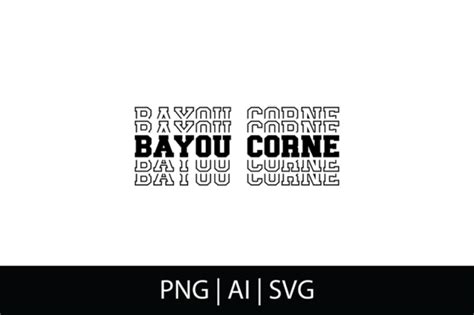 Stacked Bayou Corne Graphic By A Crafty Dad Creative Fabrica