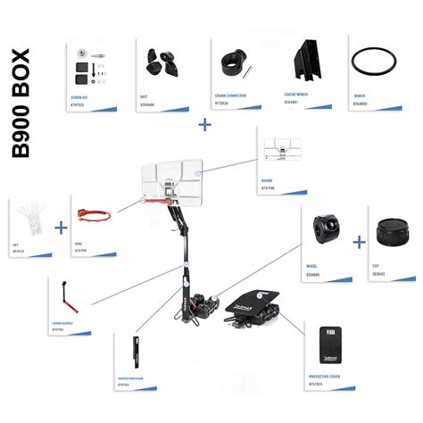 Basketball Hoop Adjustment Crank Crank B900 Box Tarmak Decathlon