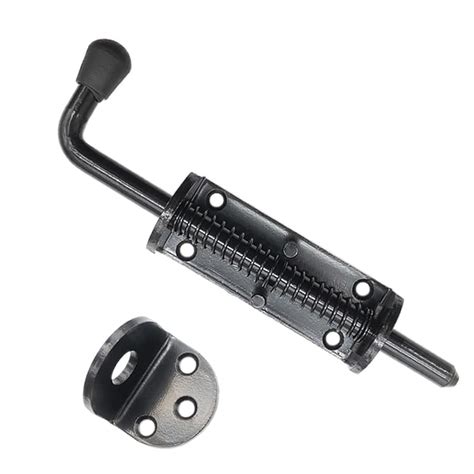 Buy Black Heavy Duty Spring Loaded Sliding Bolt Latch Pin Solid Steel