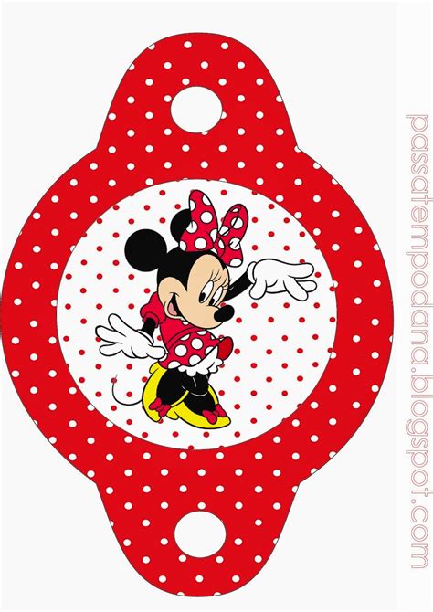 Minnie Con Lunares En Rojo Imprimibles Para Fiestas Y Cajas Para