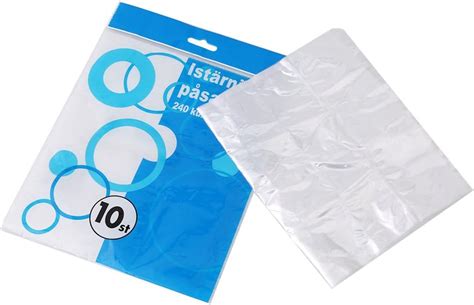 VWH 10 Pcs Set Disposable Plastic Ice Cube Bags Self Sealing Each Makes