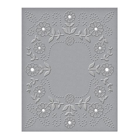 Spellbinders Cut Emboss Folder Floral Reflections Cef