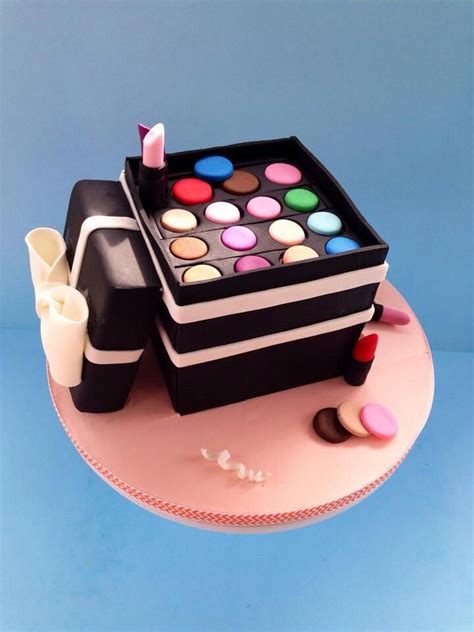 Make Up Cakes Makeup Sweet 16 Cake Blue Sheep Bake Shop The Cake