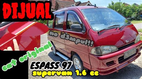 Terjual Daihatsu Espass Tahun Supervan Cc Garasi Kemon Youtube