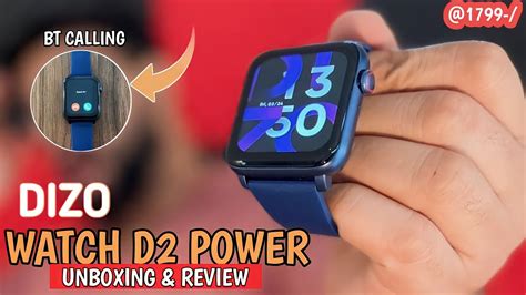 Dizo Watch D Power Smartwatch Unboxing Review Inchs Largest