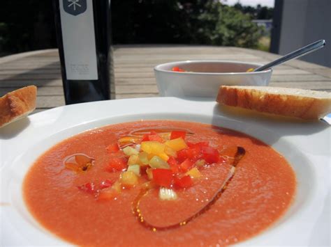 Gazpacho Andaluz Kalte Gem Sesuppe Chilirosen