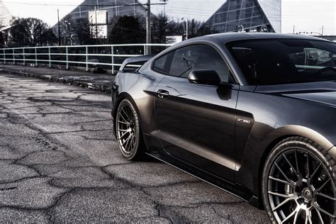 Custom Forgiato Wheels Adorning Black Ford Mustang — CARiD.com Gallery