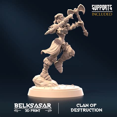 Clan Of Destruction NUDE MINIATURES NOVEMBER 2023 3D File For 3D PrintingCults