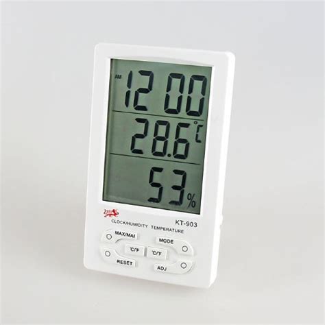 H Oter Large Led Display Digital Hygro Thermometer With Min Max And