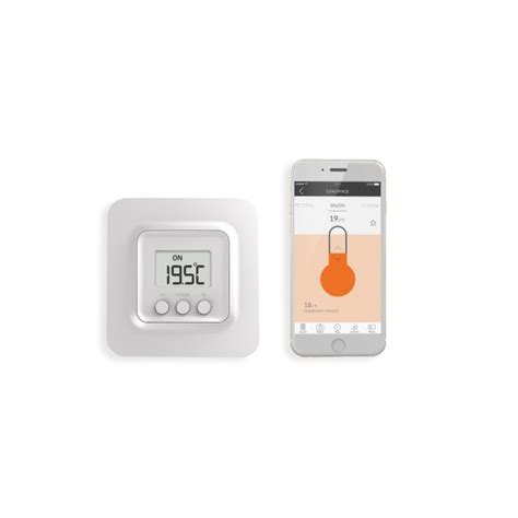 PACK TYBOX 5000 CONNECTE THERMOSTAT D AMBIANCE CONNECTE FILAIRE PILE