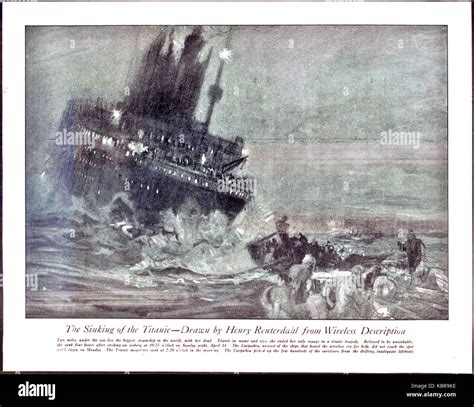 Titanic Painting Sinking Hi Res Stock Photography And Images Alamy