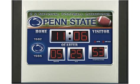 NCAA Scoreboard Alarm Clock | Groupon Goods