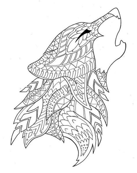 Wolf Coloring Page By Syvanahbennett On Etsy Coloring Etsy Page