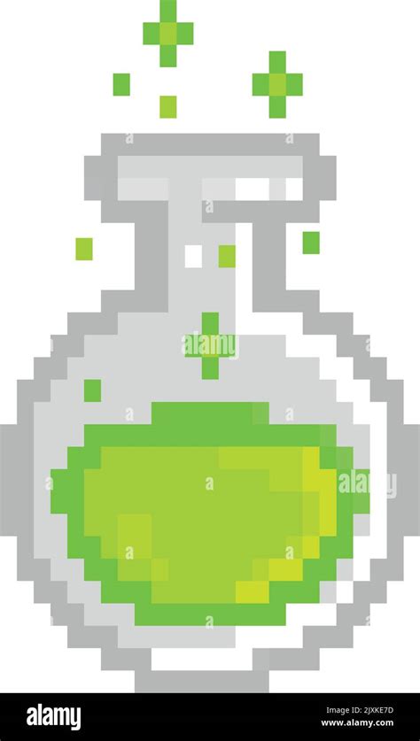 Elixir Bottle Pixel Art Stock Vector Image Art Alamy