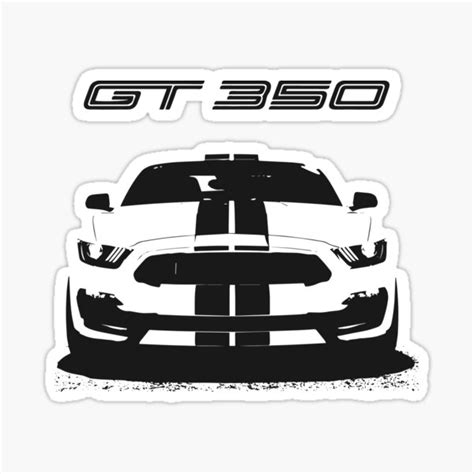 Mustang Shelby Gt350 Sticker For Sale By Fromthe8tees Redbubble