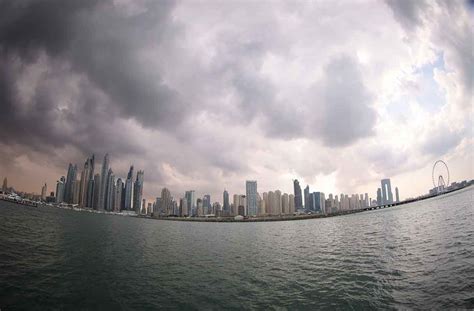 Uae Weather Rain Thunder Lightning Hit Dubai Abu Dhabi Umm Al