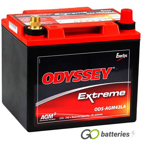 Ods Agm La Odyssey Extreme Series Battery V Ah Pc T Gobatteries