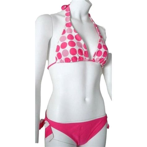 Op Swim New Pc Op Hot Pink Polka Dot Bikini Size S Swimwear Swim Suit Two Piece Small