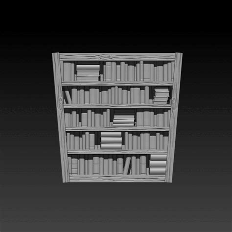 Stl File Bookshelf Miniature 🪑・3d Printer Model To Download・cults