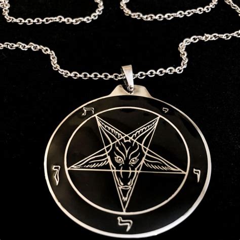 Stainless Steel Sigil of Baphomet Pendant & Necklace | reverendcampbell.com