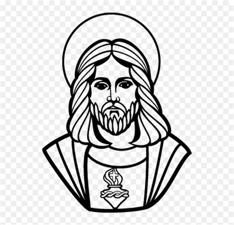 Jesus Face Drawing Easy, HD Png Download - vhv