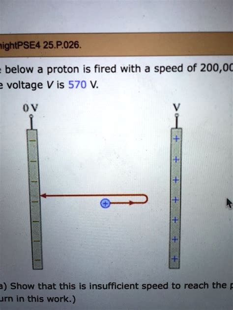 In The Figure Below A Proton Is Fired With A Speed Of M S From