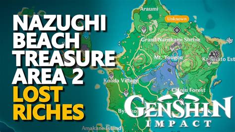 Nazuchi Beach Treasure Area 2 Genshin Impact Youtube