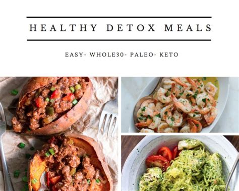 Healthy Detox Meal Options Healthy Living Recipes Healthy Detox