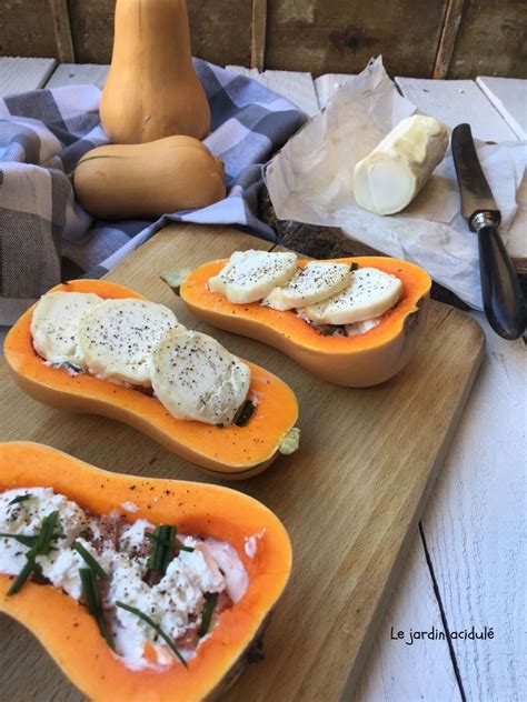 Butternut farcie au chèvre frais LE JARDIN ACIDULÉ Butternut