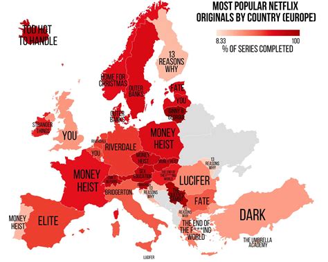 The most popular Netflix Original series by country - Comparitech